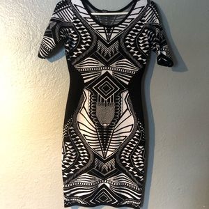 Black and white dress